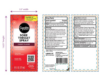 Signature Select  Sore Throat Phenol Cherry Flavor (703ch06heb Artwork.png)